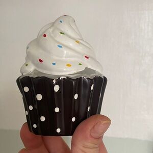 Polka Dot cupcake coin bank